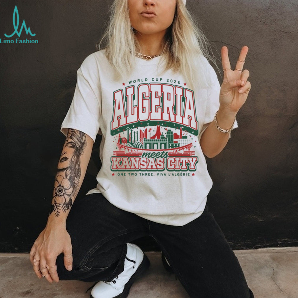 World Cup 2026 Algeria Meets Kansas City Commemorative T Shirt