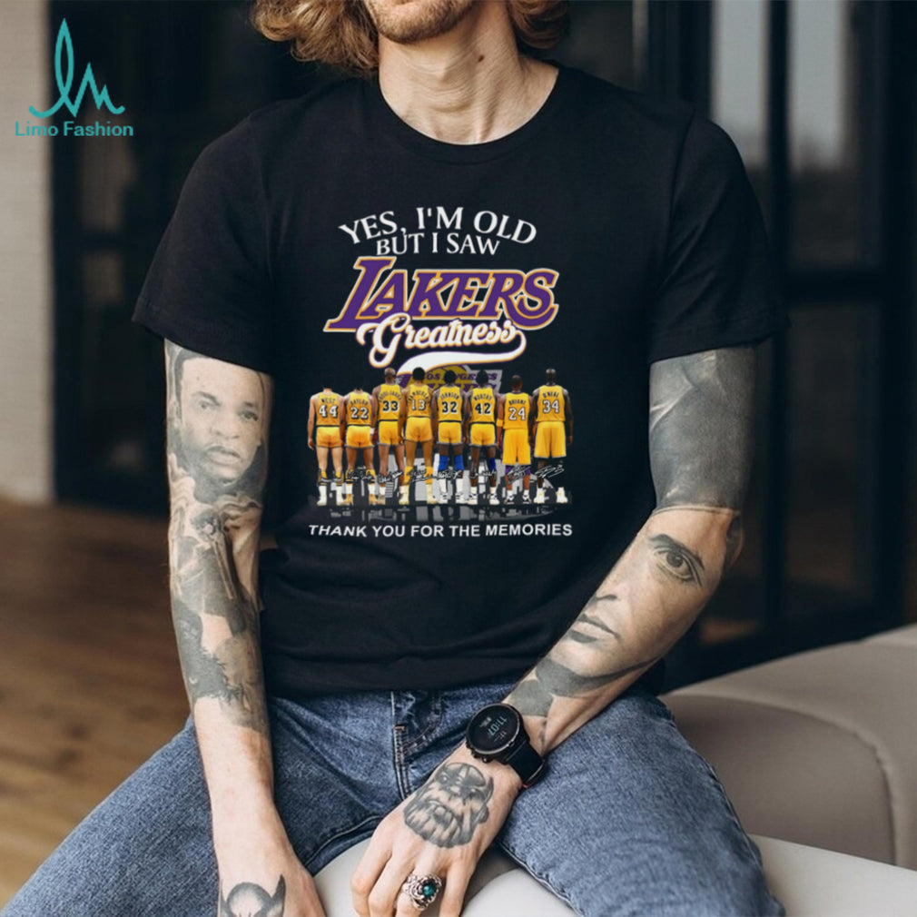 Yes I’m Old But I Saw Los Angeles Lakers Greatness NBA Legends Coffee T Shirt