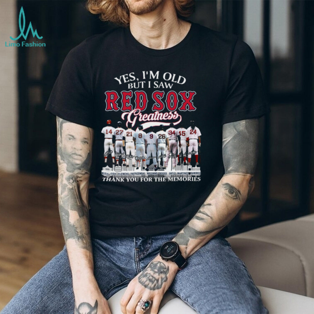 Yes I’m Old But I Saw Red Sox Greatness Baseball Legends Coffee T Shirt
