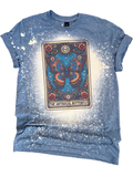 Antisocial Butterfly - Tarot Card Bleached Tee Unisex , , , Long Sleeve Tee