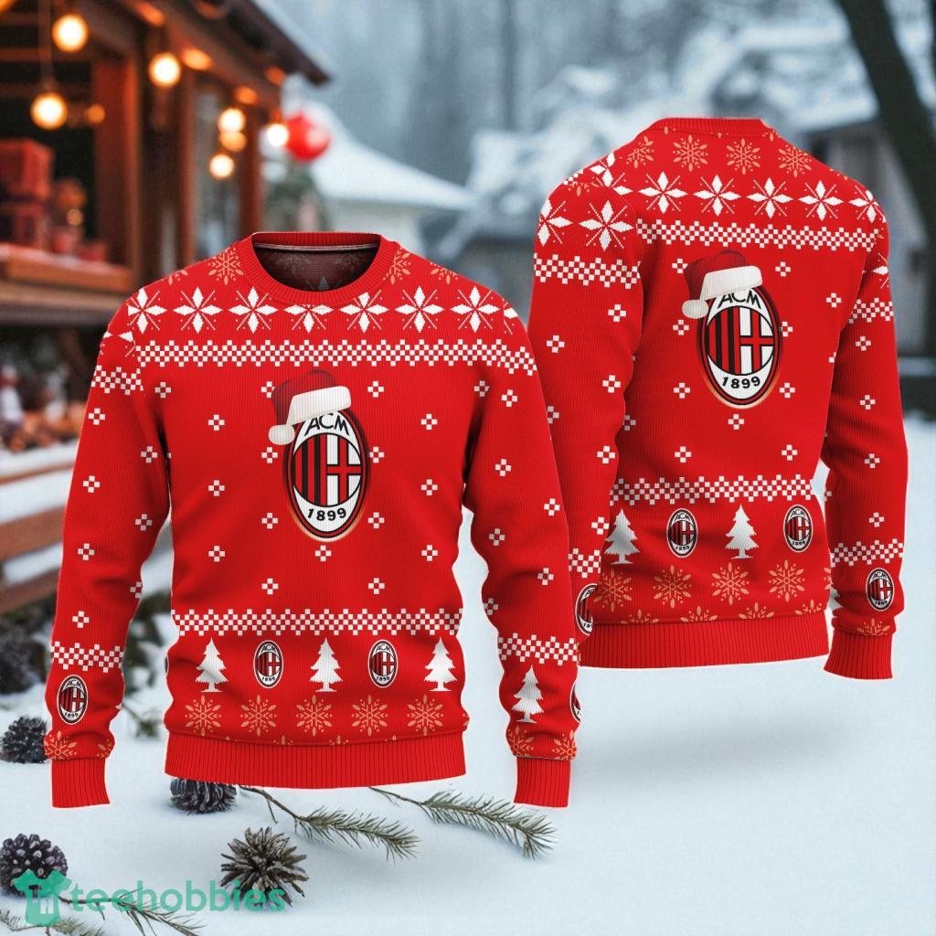 AC-Milan F.C national football custom name and number Ugly Christmas Sweater For Holiday Xmas Gifts