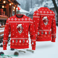 Ac-Milan F.C National Football Custom Name And Number Ugly Sweater Christmas