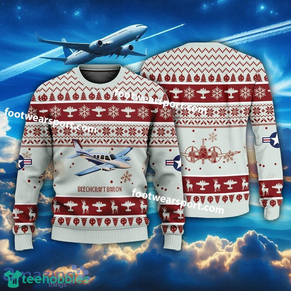 Aircraft Beechcraft Baron US Army Christmas Sweater For Men Women