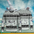 Aircraft Design A26 Invader Ugly Christmas US Air Force 3D Sweater Gift Veteran