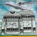 Aircraft Design ATR 72 Ugly Christmas 3D Sweater Gift Veteran