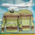 Aircraft Design Boeing E-4 E4 Ugly Christmas US Air Force 3D Sweater Gift Veteran