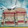 Aircraft Design Boeing RC-135 RC135 Ugly Christmas US Air Force 3D Sweater Gift Veteran