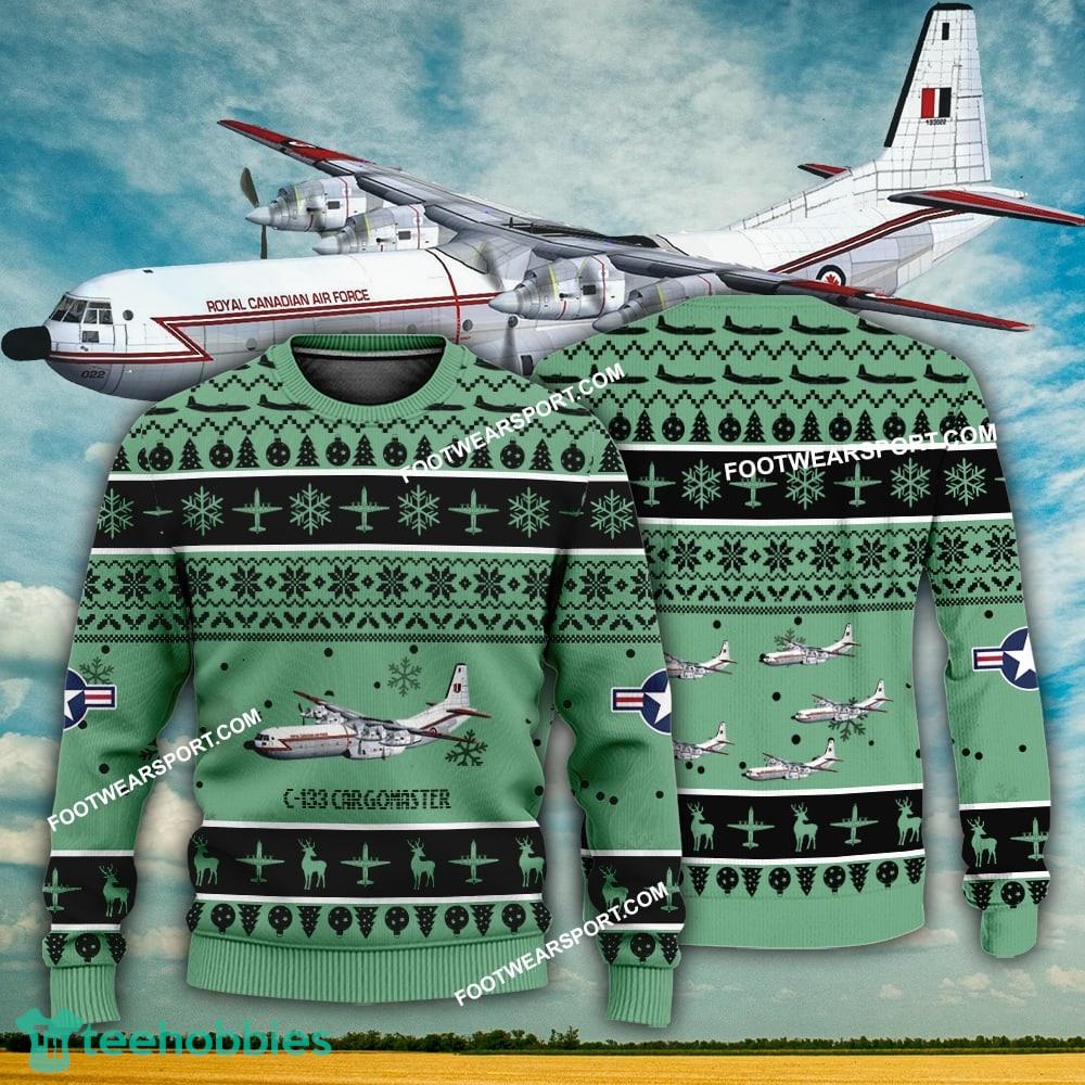 Aircraft Design C-133 Cargomaster C133 Ugly Christmas US Air Force 3D Sweater Gift Veteran