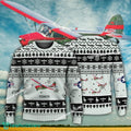 Aircraft Design Cessna 170 Ugly Christmas 3D Sweater Gift Veteran