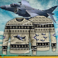 Aircraft Design Harrier Jump Jet Ugly Christmas US Marine Corps 3D Sweater Gift Veteran