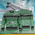 Aircraft Design Junkers Ju 52 Ugly Christmas 3D Sweater Gift Veteran