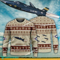 Aircraft Design North American X-15 X15 Ugly Christmas US Air Force 3D Sweater Gift Veteran