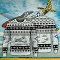 Aircraft Design P-51 Mustang Checkertail Clan P51 19 Ugly Christmas US Army 3D Sweater Gift Veteran