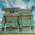 Aircraft Design P-51 Mustang P51-1 Ugly Christmas US Army 3D Sweater Gift Veteran