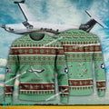 Aircraft Design PC-12 Pilatus PC12 Ugly Christmas US Air Force 3D Sweater Gift Veteran
