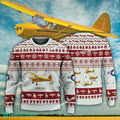 Aircraft Design Piper PA-17 PA17 Ugly Christmas 3D Sweater Gift Veteran