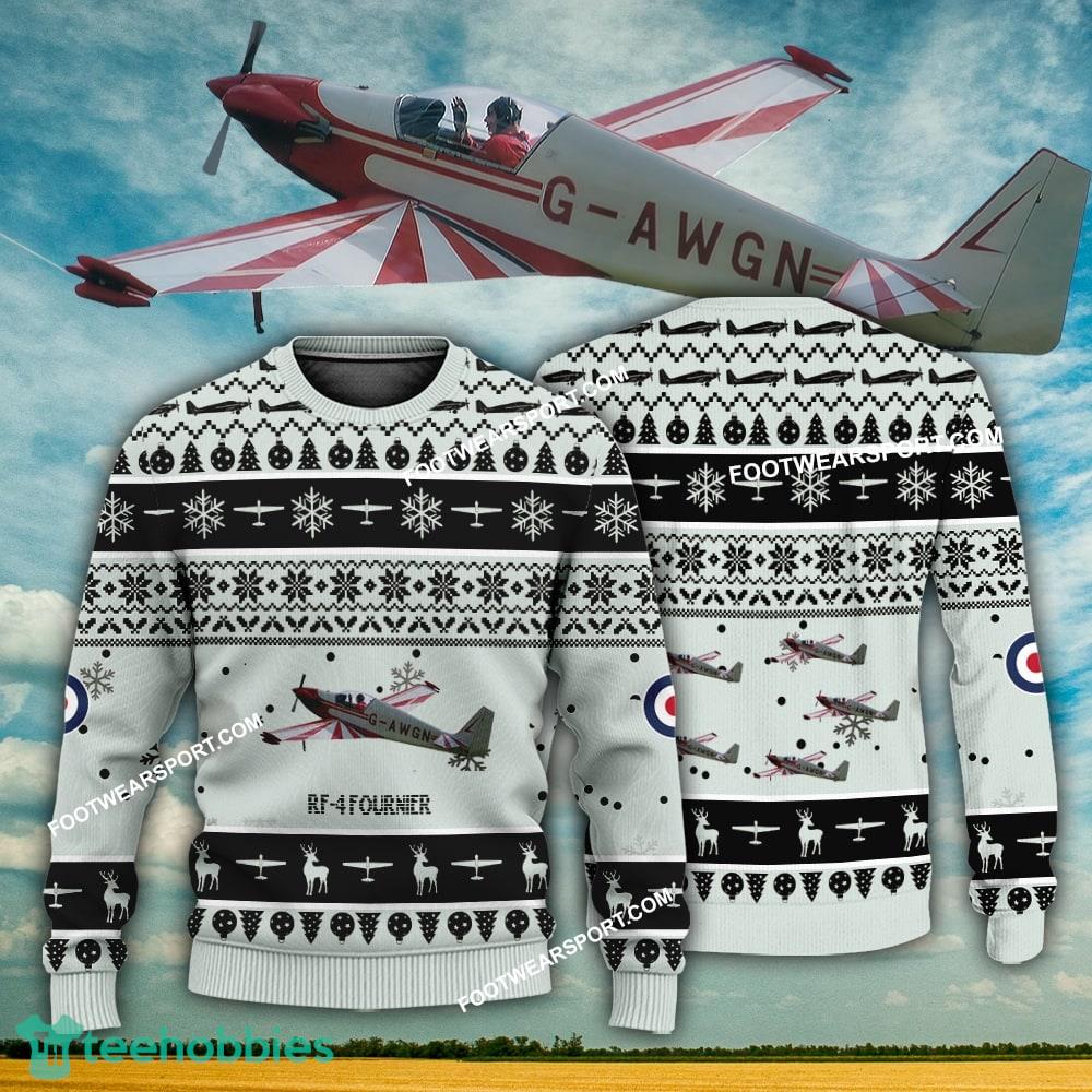 Aircraft Design RF-4 fournier RF4 Ugly Christmas 3D Sweater Gift Veteran