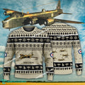 Aircraft Design Short Stirling Ugly Christmas 3D Sweater Gift Veteran