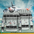 Aircraft Design Sikorsky S-61 S61 Ugly Christmas 3D Sweater Gift Veteran