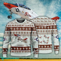 Aircraft Design T-45 Goshawk T45 Ugly Christmas US Navy 3D Sweater Gift Veteran