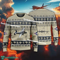 Aircraft Drawing B-25 Mitchell B25 US Army Christmas Sweater Gift Christmas