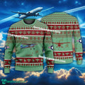 Aircraft Drawing Cessna 140 Christmas Sweater AOP Gift Holidays