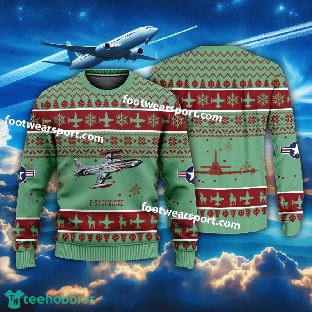 Aircraft F-94 Starfire F94 US Air Force Christmas Sweater Gift Veteran