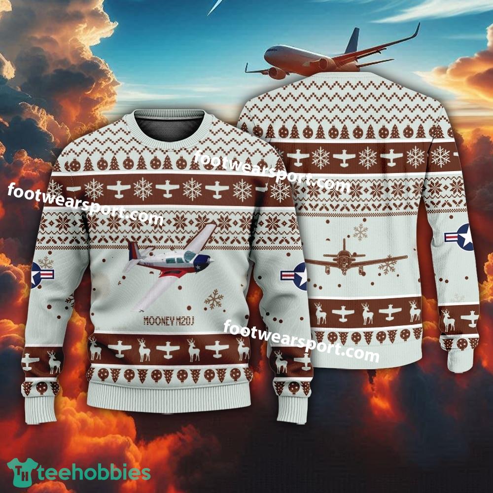 Aircraft Mooney M20J Christmas Sweater AOP Gift Holidays