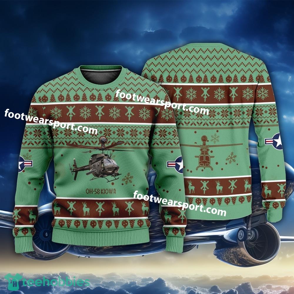 Aircraft OH-58 Kiowa OH58 US Army Christmas 3D Sweater Gift For Adult