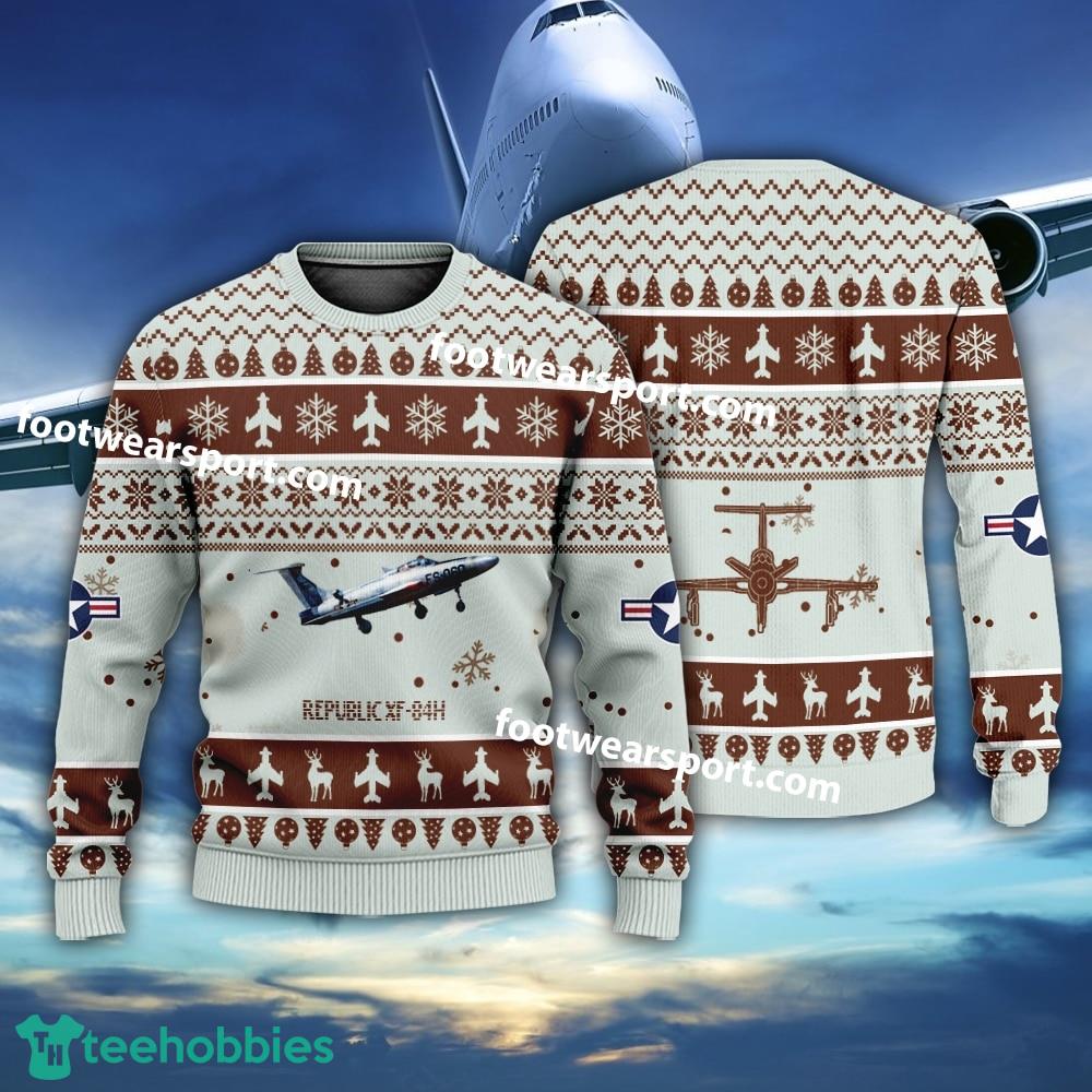 Aircraft Republic XF-84H XF84H US Air Force Xmas Sweater Gift Veteran