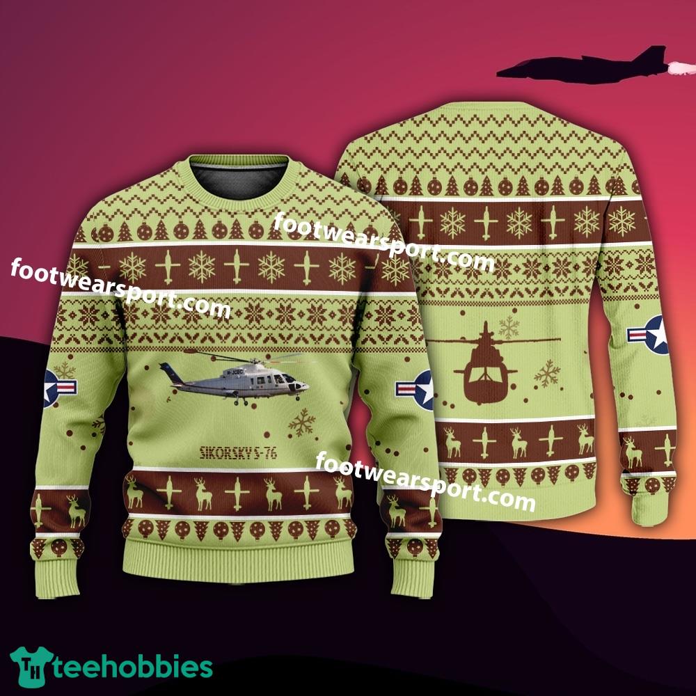 Aircraft Sikorsky S-76 S76 Christmas 3D Sweater Gift For Adult