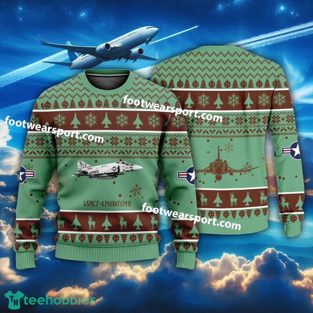 Aircraft USMC F-4 Phantom II F4 US Marine Corps Christmas Sweater Gift Christmas