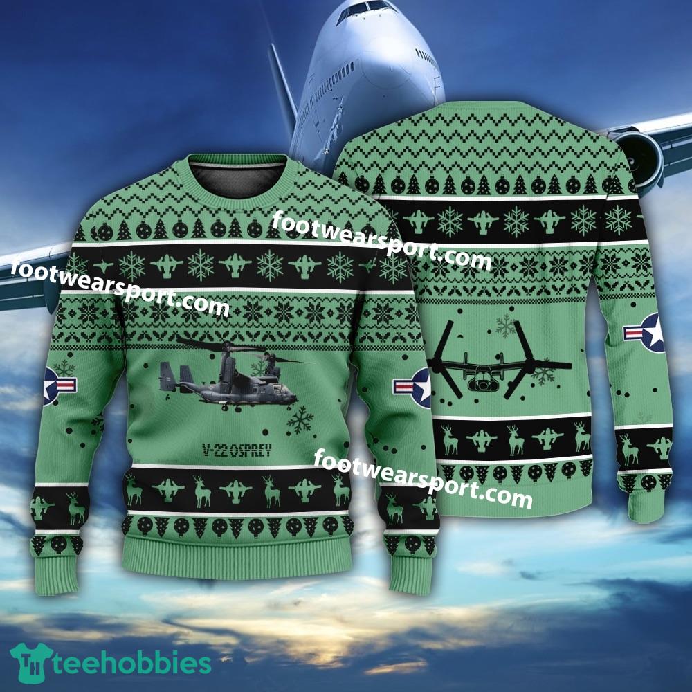 Aircraft V-22 Osprey V22 US Marine Corps Christmas Sweater Gift Christmas