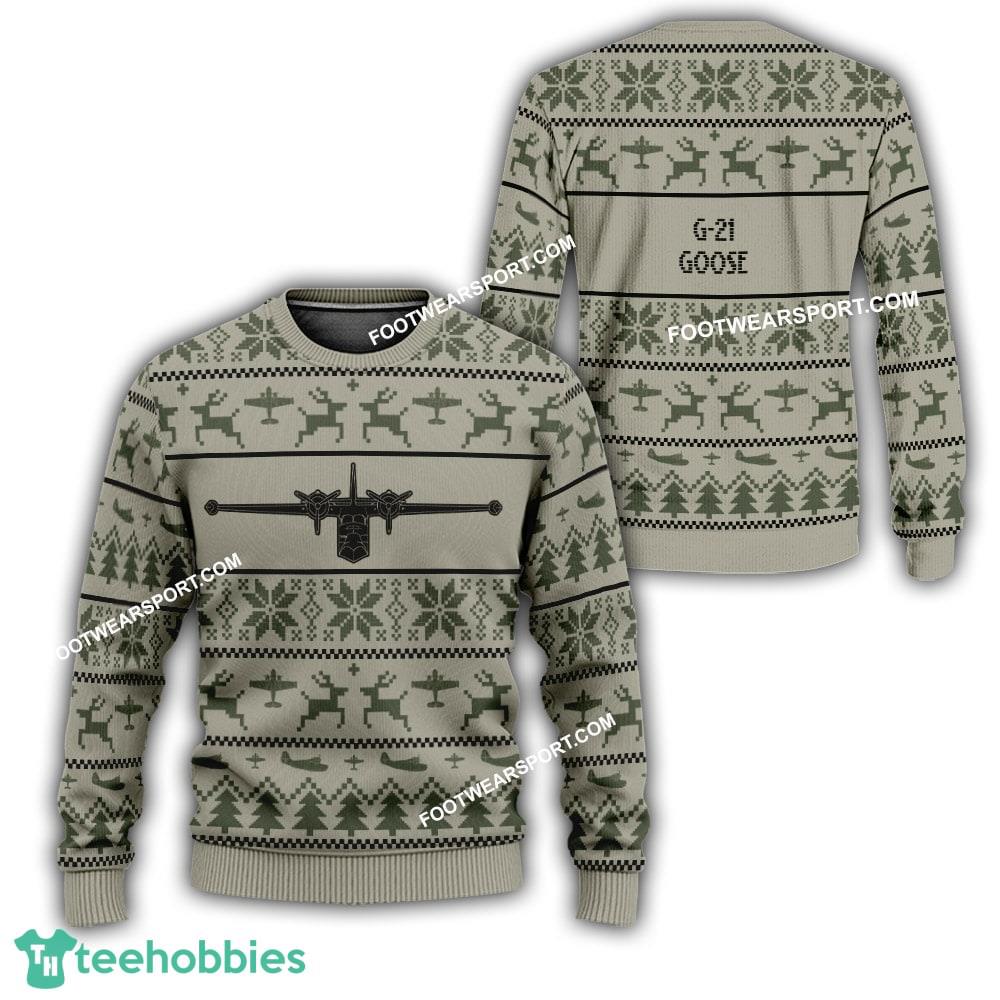Aircraft Veteran G-21 Goose G21 Ugly Christmas Sweater Gift For Adult
