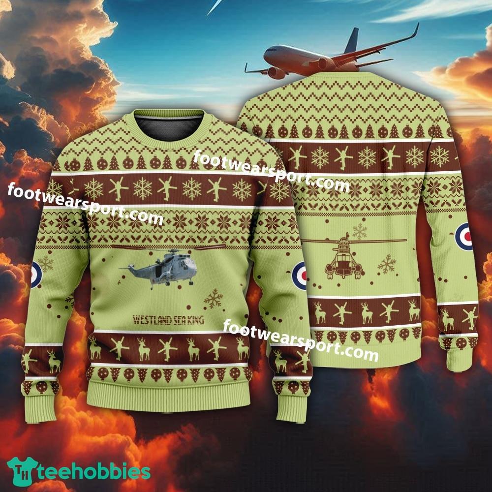 Aircraft Westland Sea King Mk50 Christmas Sweater For Men Women
