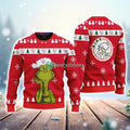Ajax Amsterdam The Grinch Funny Merry Christmas Uglly Sweater 3D New Trend