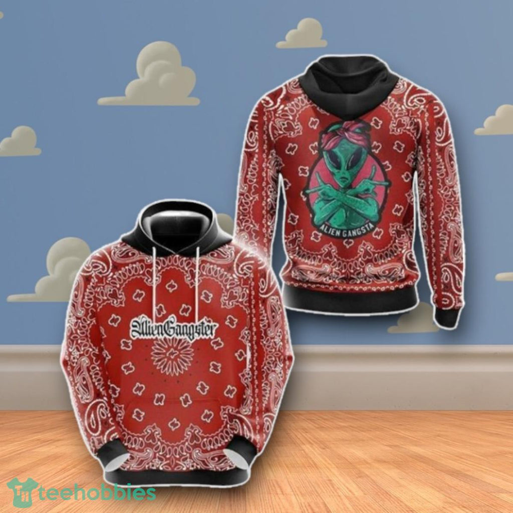 Alien Gangsta 3D Hoodie Impressive Gift