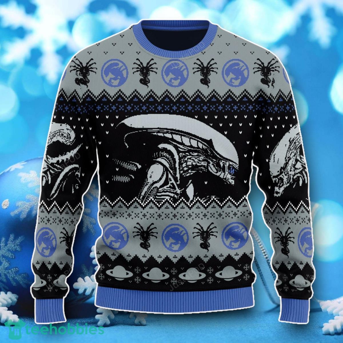 Alien Movie Xenomorph Ugly Christmas Sweater Unique Gift