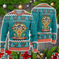 All You Need Is Love Hippie Peace Bus Ugly Christmas Sweater Christmas Holiday Gift