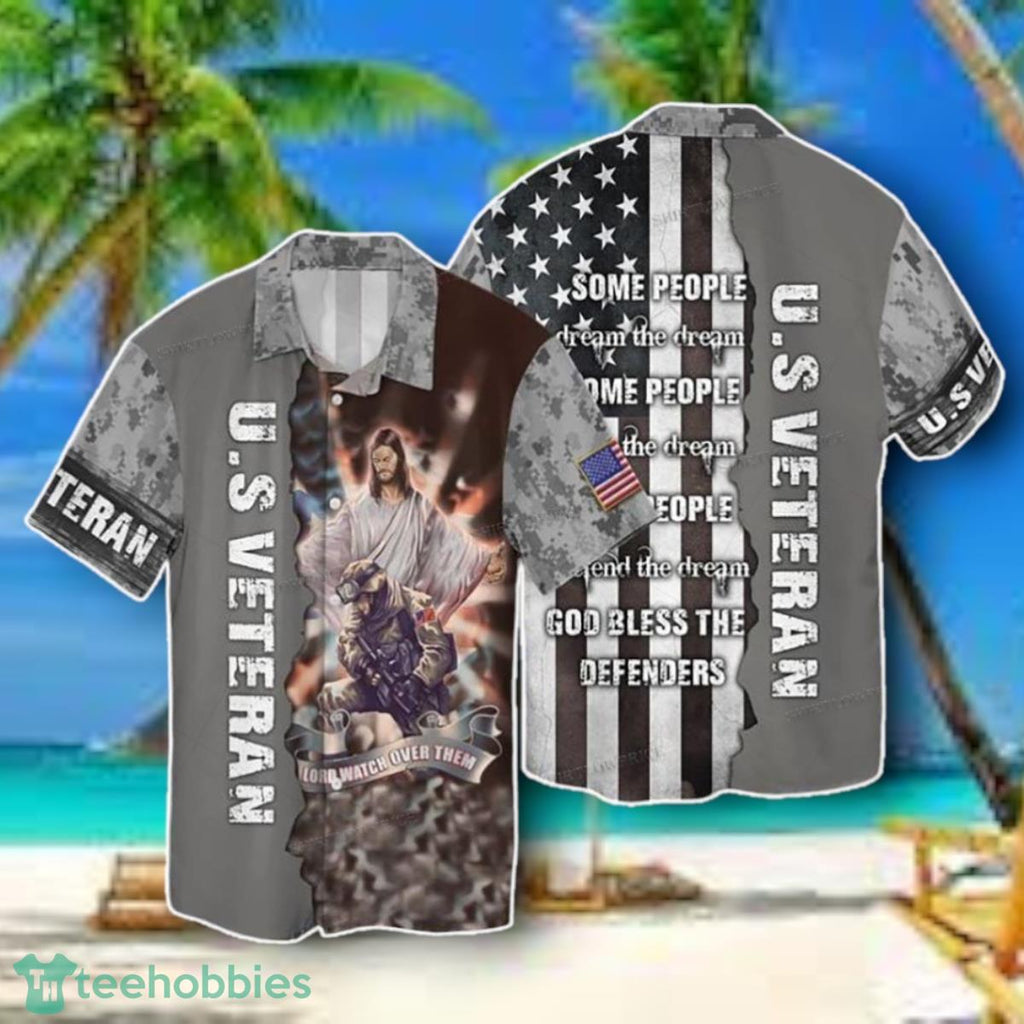 American Veteran Lord Watch Over Them Some People Hawaiian Shirt Style Gift
