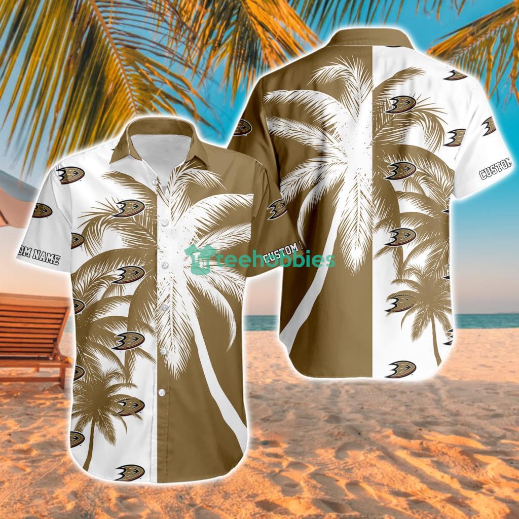 Anaheim Ducks Aloha Tropical Hawaiian Shirt For Men And Women Custom Name