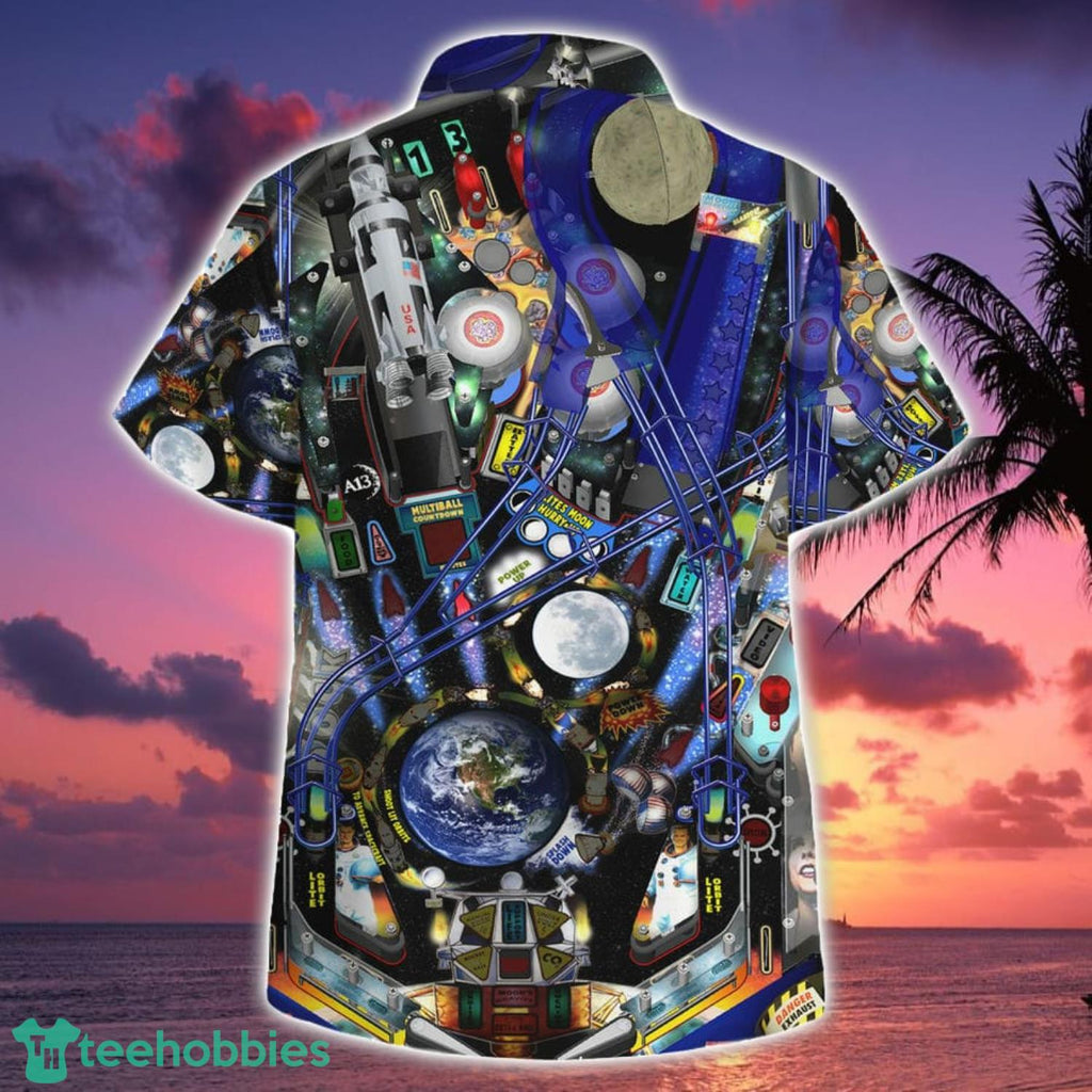 Apollo 13 Pinball Universal Hawaiian Shirt Botton Beach Shirt