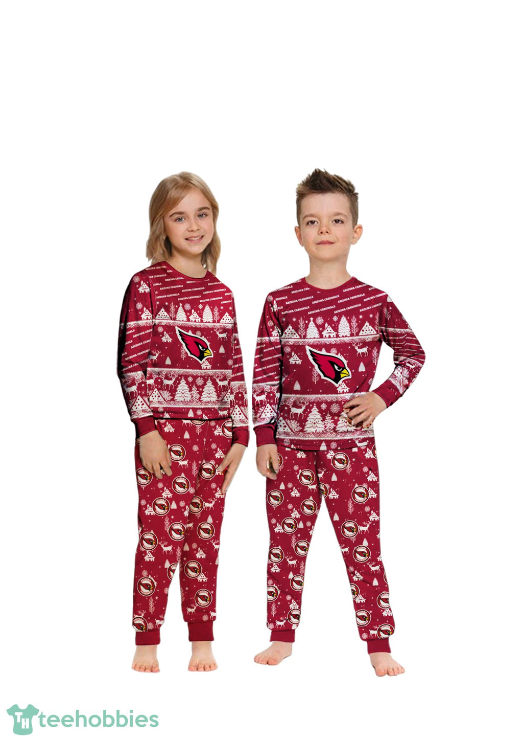 Arizona Cardinals Christmas Pattern Family Matching Pajamas Sets Best Gift For Christmas