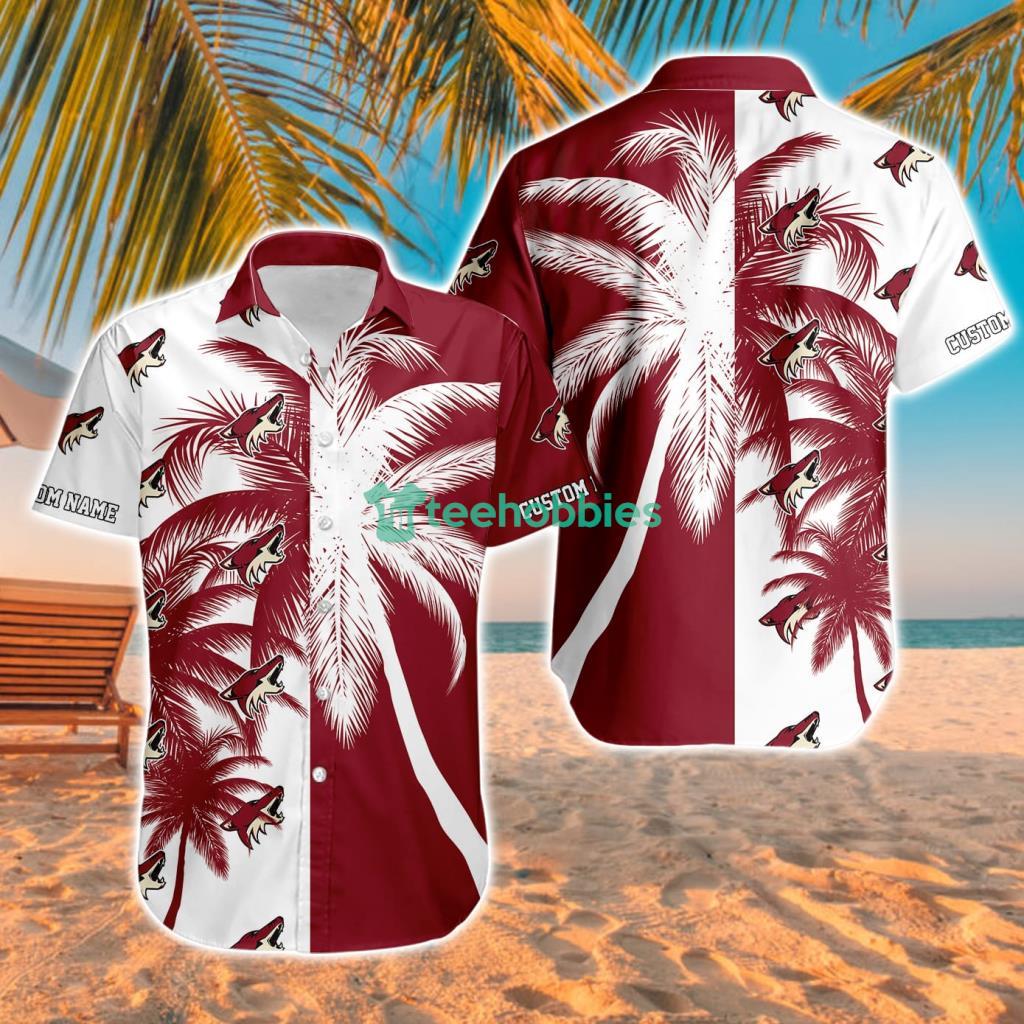 Arizona Coyotes Aloha Tropical Hawaiian Shirt For Men And Women Custom Name