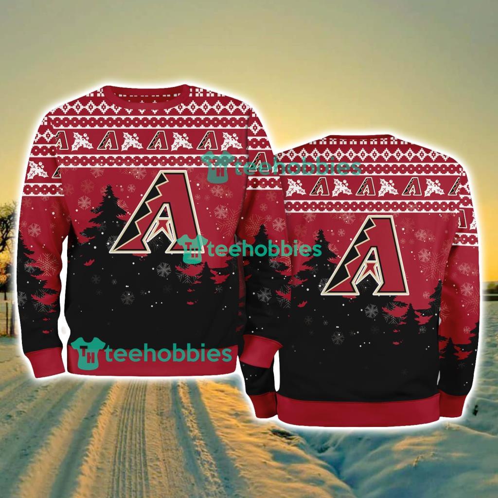 Arizona Diamondbacks MLB Knitting Pattern Christmas Tree Pine Happy Ugly Sweater Merry Chistmas