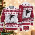 Atlanta Falcons Logo Ugly Christmas Sweater 3D Printed Unisex Sweater For Men And Women