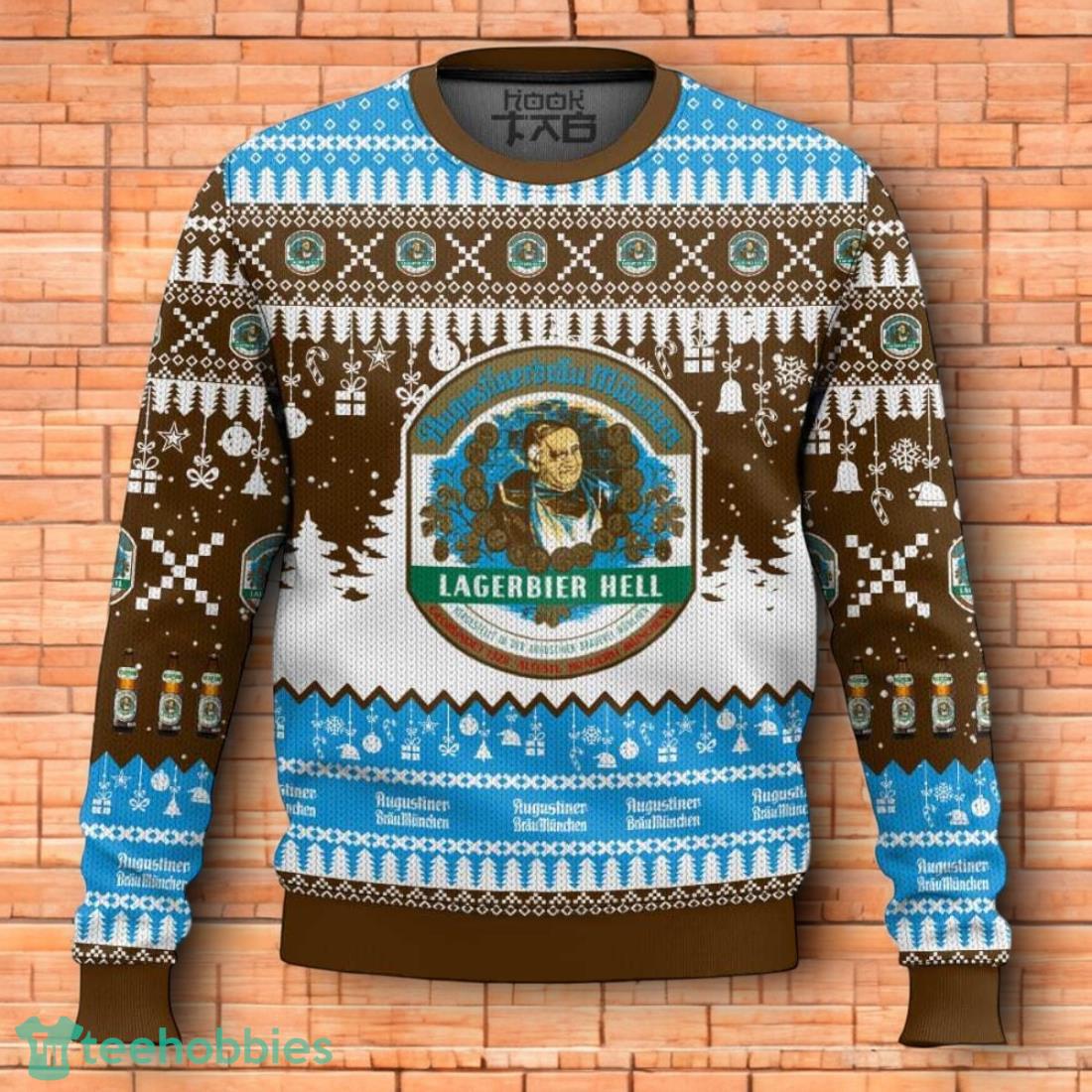 Augustiner Brau German Beer Ugly Christmas Sweater 3D Design For Men Women