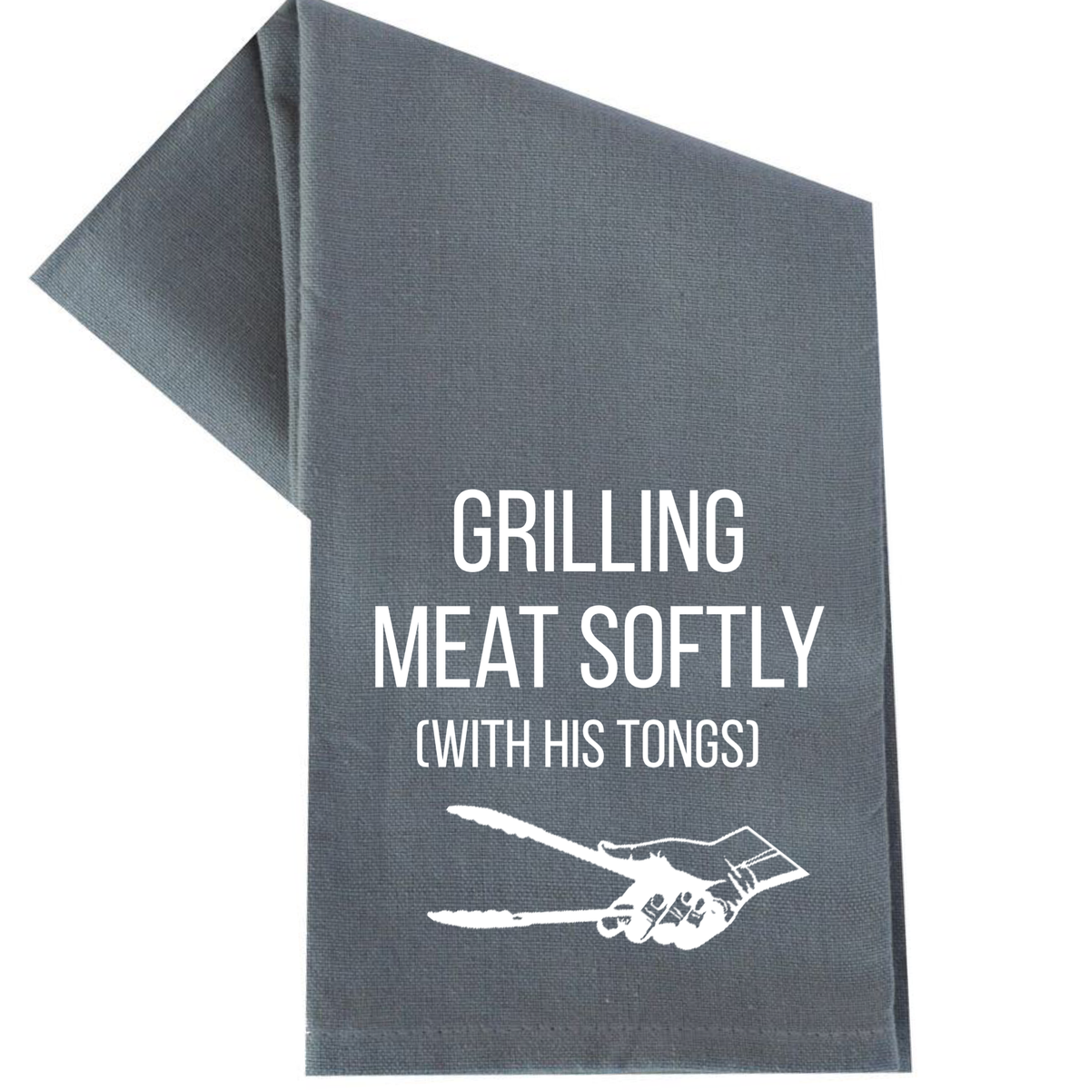 Grilling Meat Softly Tea Towel Unisex , , , Long Sleeve Tee