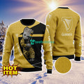 Baby Groot Hug Guinness Beer Ugly Christmas 3D Sweater All Over Print