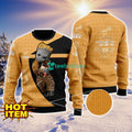 Baby Groot Hug Hennessy Cognac Ugly Christmas 3D Sweater All Over Print